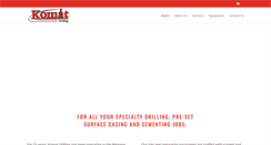 Desktop Screenshot of komatdrilling.com