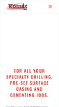 Mobile Screenshot of komatdrilling.com