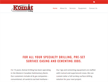 Tablet Screenshot of komatdrilling.com